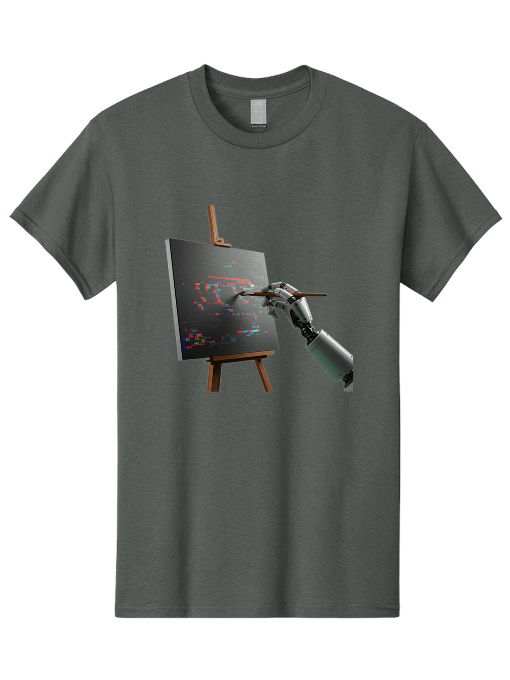 Robot-Painting Men'S Graphic Tee, 100% Cotton, Comfortable Casual Summer Wear, Machine Washable, Vintage Camera, Old Camera, Antique Camera, Black Camera, Classic Photography, Photography Equipment, Nostalgic Device, Film Camera, Camera Art Bal258