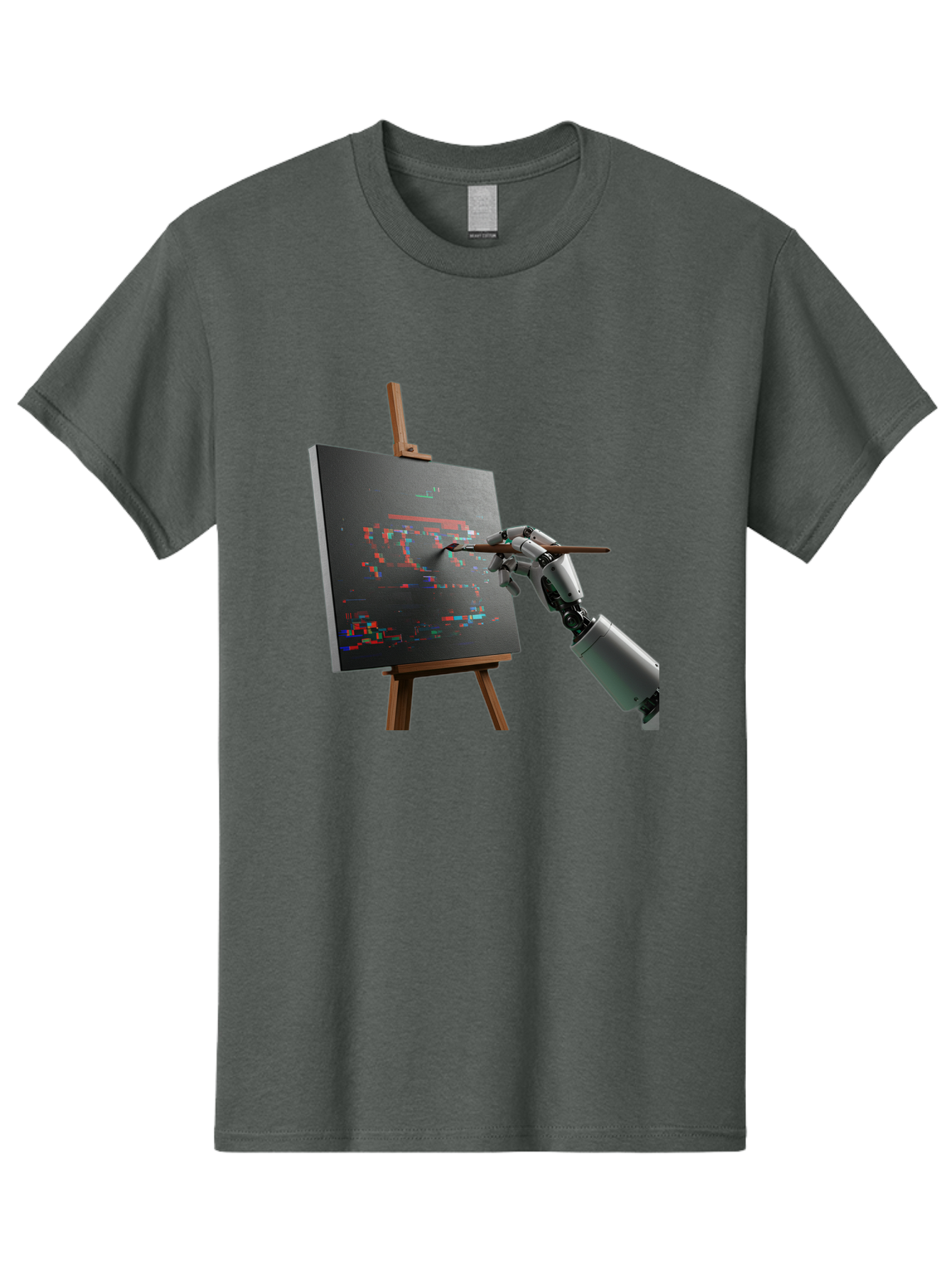 Robot-Painting Men'S Graphic Tee, 100% Cotton, Comfortable Casual Summer Wear, Machine Washable, Vintage Camera, Old Camera, Antique Camera, Black Camera, Classic Photography, Photography Equipment, Nostalgic Device, Film Camera, Camera Art Bal258
