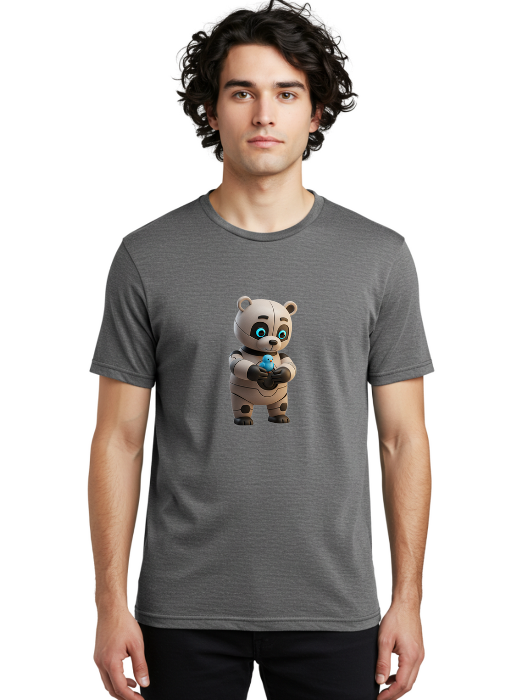 Robot-Panda Men'S Graphic Tee, 100% Cotton, Comfortable Casual Summer Wear, Machine Washable, Vintage Camera, Old Camera, Antique Camera, Black Camera, Classic Photography, Photography Equipment, Nostalgic Device, Film Camera, Camera Art Bal259