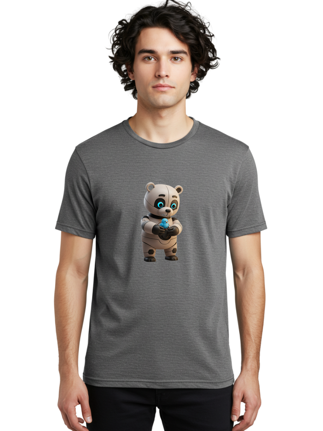 Robot-Panda Men'S Graphic Tee, 100% Cotton, Comfortable Casual Summer Wear, Machine Washable, Vintage Camera, Old Camera, Antique Camera, Black Camera, Classic Photography, Photography Equipment, Nostalgic Device, Film Camera, Camera Art Bal259