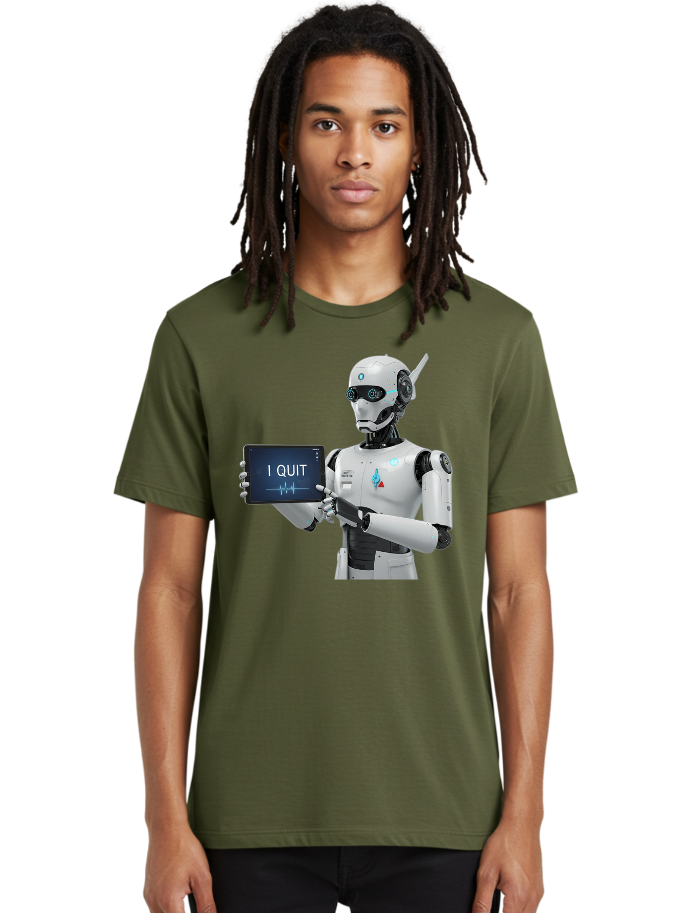 Robot-Quitting Men'S Graphic Tee, 100% Cotton, Comfortable Casual Summer Wear, Machine Washable, Vintage Camera, Old Camera, Antique Camera, Black Camera, Classic Photography, Photography Equipment, Nostalgic Device, Film Camera, Camera Art Bal260