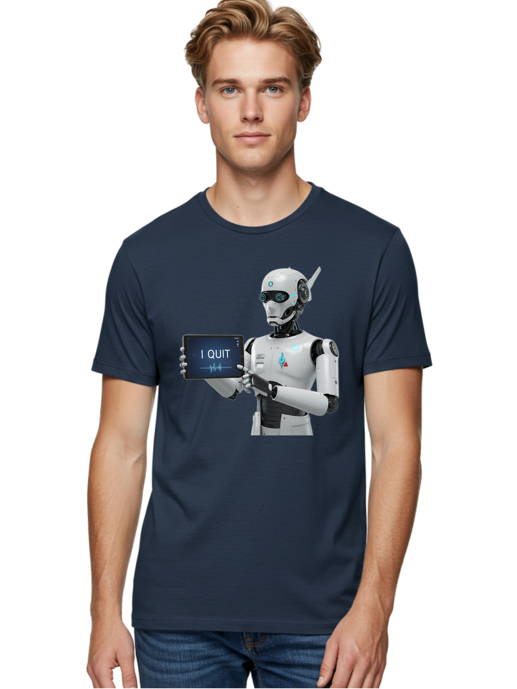 Robot-Quitting Men'S Graphic Tee, 100% Cotton, Comfortable Casual Summer Wear, Machine Washable, Vintage Camera, Old Camera, Antique Camera, Black Camera, Classic Photography, Photography Equipment, Nostalgic Device, Film Camera, Camera Art Bal260