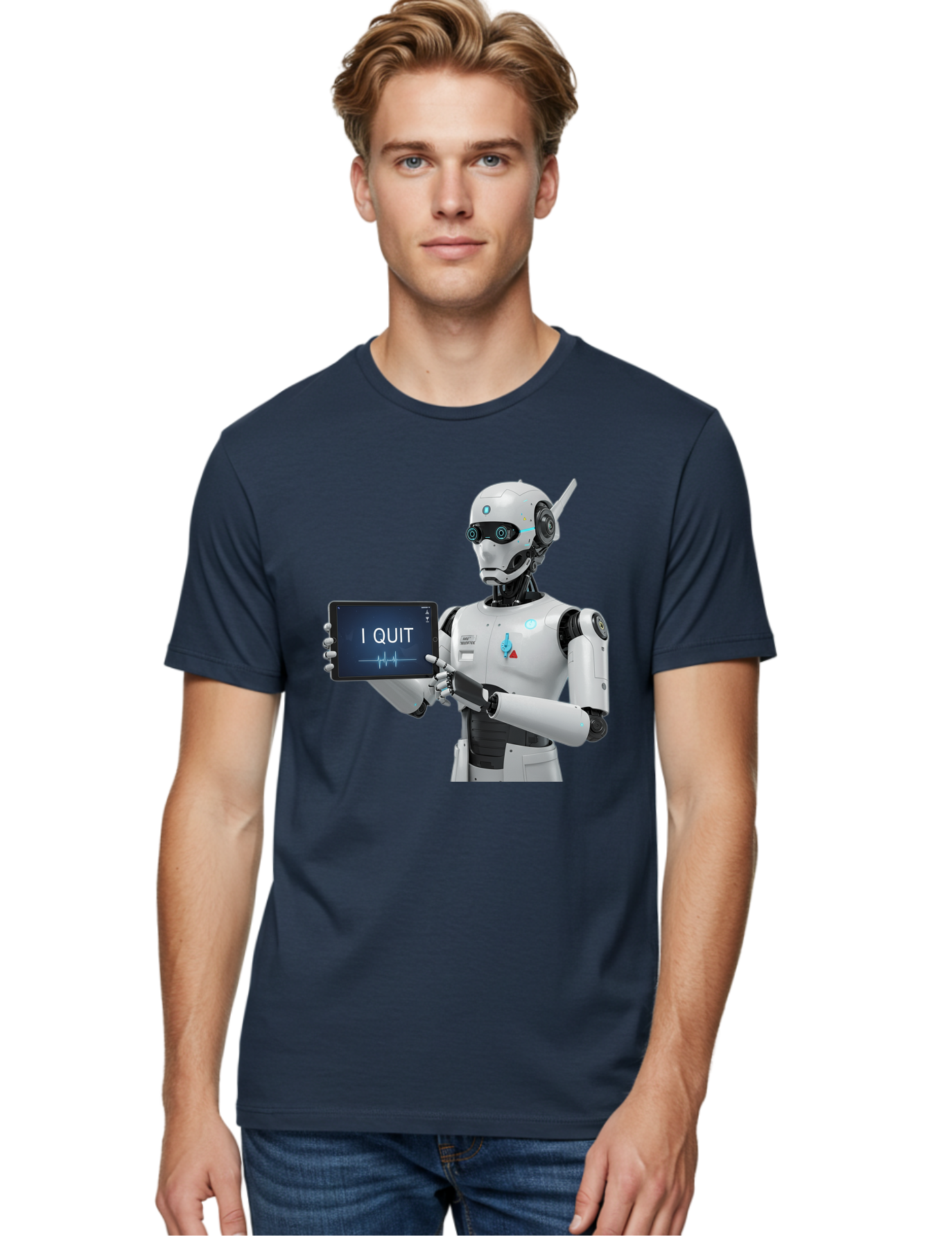 Robot-Quitting Men'S Graphic Tee, 100% Cotton, Comfortable Casual Summer Wear, Machine Washable, Vintage Camera, Old Camera, Antique Camera, Black Camera, Classic Photography, Photography Equipment, Nostalgic Device, Film Camera, Camera Art Bal260