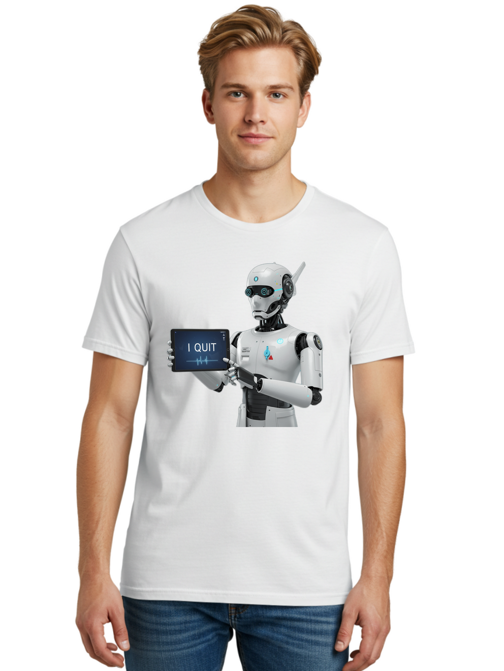 Robot-Quitting Men'S Graphic Tee, 100% Cotton, Comfortable Casual Summer Wear, Machine Washable, Vintage Camera, Old Camera, Antique Camera, Black Camera, Classic Photography, Photography Equipment, Nostalgic Device, Film Camera, Camera Art Bal260