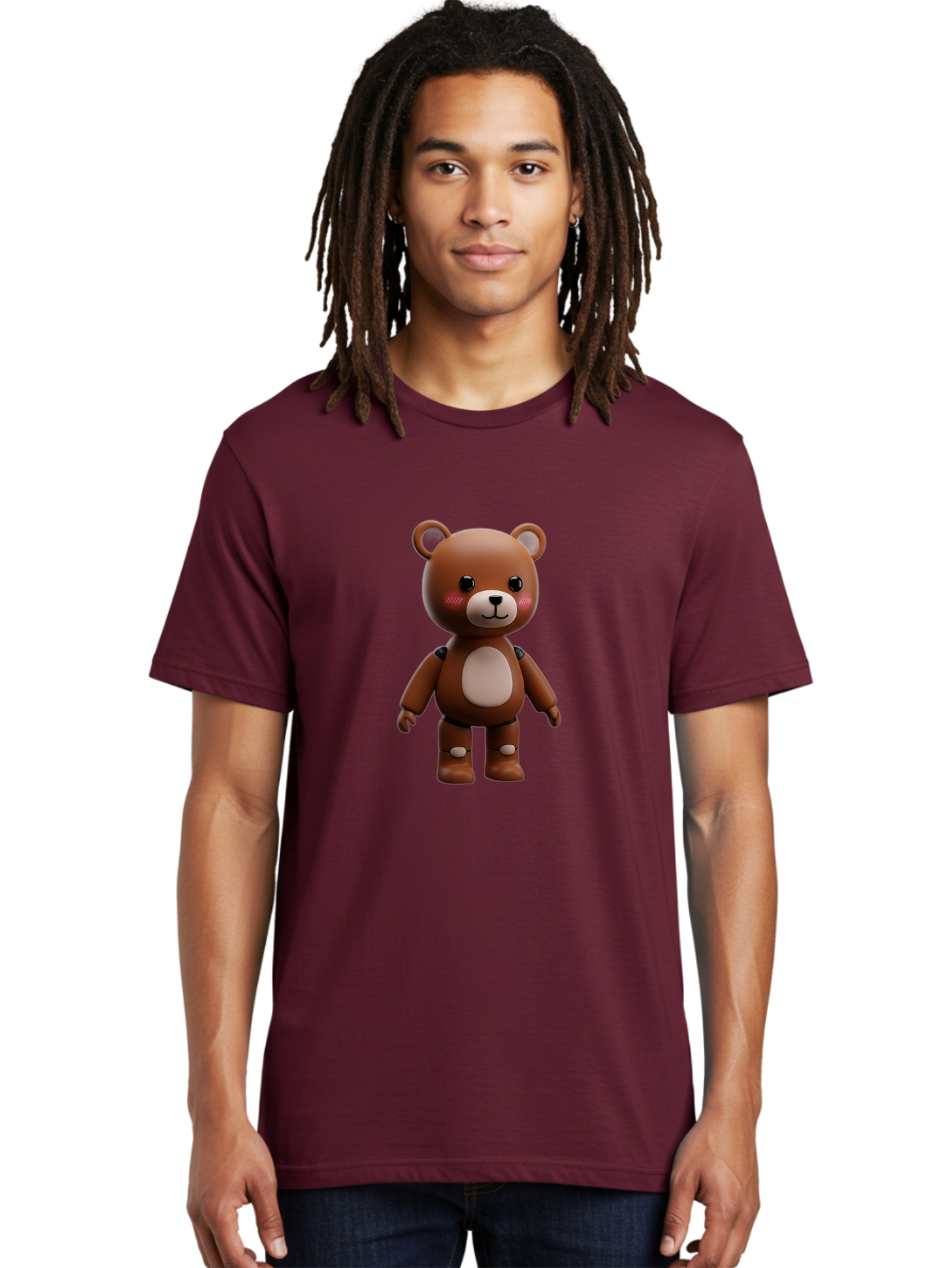 Robot-Teddy-Bear Men'S Graphic Tee, 100% Cotton, Comfortable Casual Summer Wear, Machine Washable, Vintage Camera, Old Camera, Antique Camera, Black Camera, Classic Photography, Photography Equipment, Nostalgic Device, Film Camera, Camera Art Bal261