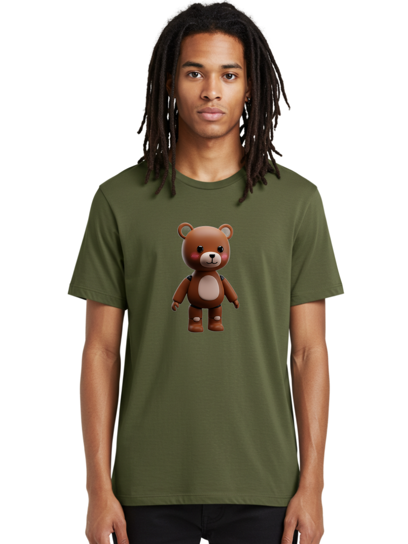 Robot-Teddy-Bear Men'S Graphic Tee, 100% Cotton, Comfortable Casual Summer Wear, Machine Washable, Vintage Camera, Old Camera, Antique Camera, Black Camera, Classic Photography, Photography Equipment, Nostalgic Device, Film Camera, Camera Art Bal261