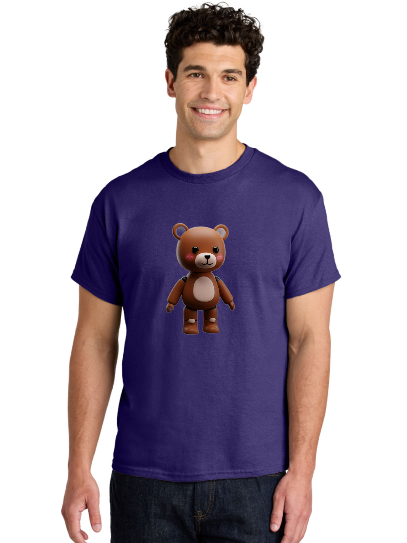 Robot-Teddy-Bear Men'S Graphic Tee, 100% Cotton, Comfortable Casual Summer Wear, Machine Washable, Vintage Camera, Old Camera, Antique Camera, Black Camera, Classic Photography, Photography Equipment, Nostalgic Device, Film Camera, Camera Art Bal261