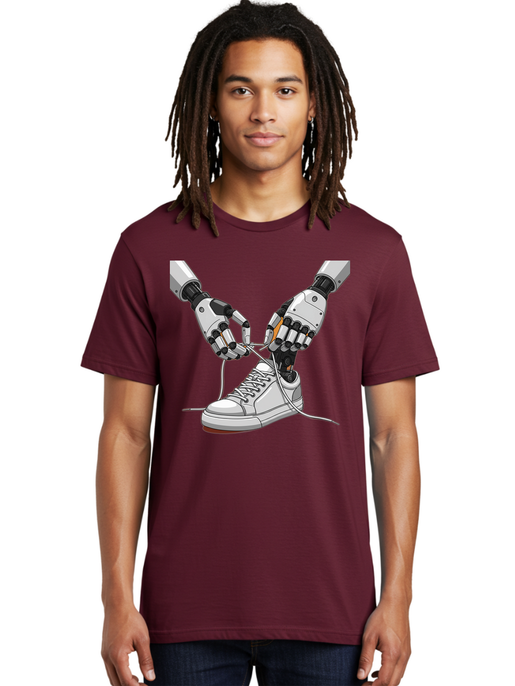 Robot-Tying-Shoe Men'S Graphic Tee, 100% Cotton, Comfortable Casual Summer Wear, Machine Washable, Vintage Camera, Old Camera, Antique Camera, Black Camera, Classic Photography, Photography Equipment, Nostalgic Device, Film Camera, Camera Art Bal263
