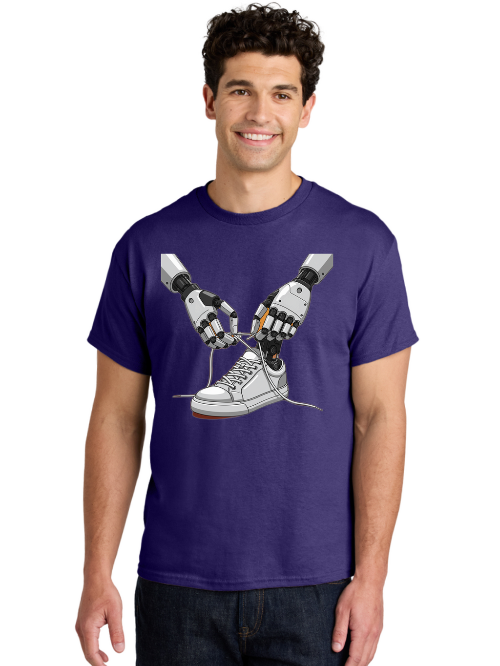 Robot-Tying-Shoe Men'S Graphic Tee, 100% Cotton, Comfortable Casual Summer Wear, Machine Washable, Vintage Camera, Old Camera, Antique Camera, Black Camera, Classic Photography, Photography Equipment, Nostalgic Device, Film Camera, Camera Art Bal263