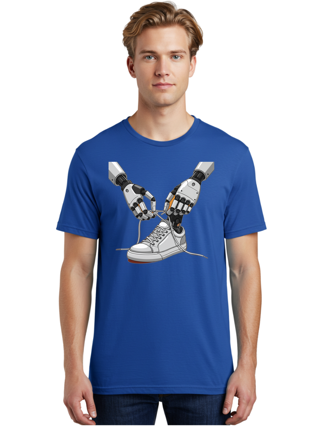 Robot-Tying-Shoe Men'S Graphic Tee, 100% Cotton, Comfortable Casual Summer Wear, Machine Washable, Vintage Camera, Old Camera, Antique Camera, Black Camera, Classic Photography, Photography Equipment, Nostalgic Device, Film Camera, Camera Art Bal263