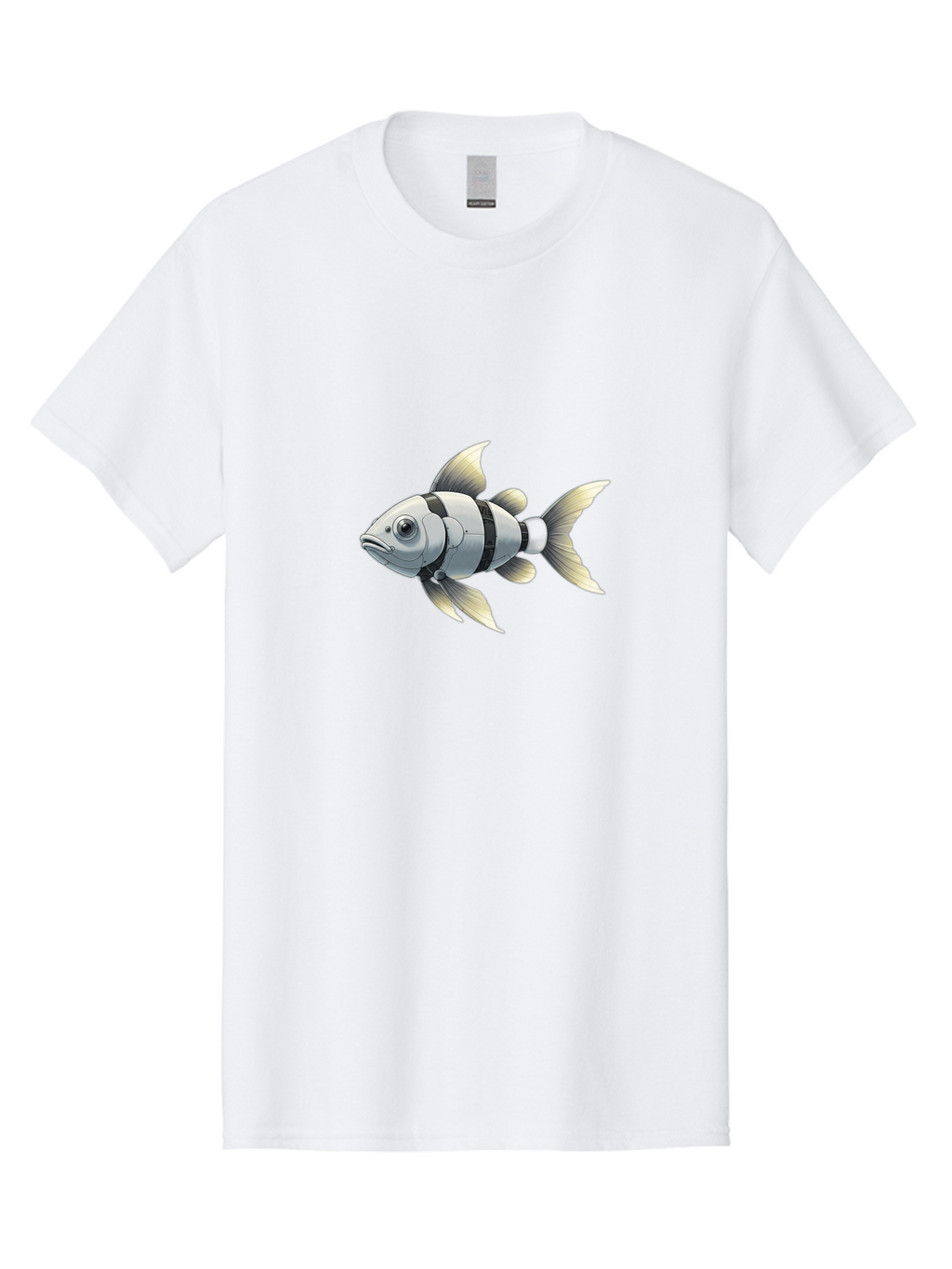 Robotic-Fish-1 Men'S Graphic Tee, 100% Cotton, Comfortable Casual Summer Wear, Machine Washable, Vintage Camera, Old Camera, Antique Camera, Black Camera, Classic Photography, Photography Equipment, Nostalgic Device, Film Camera, Camera Art Bal265