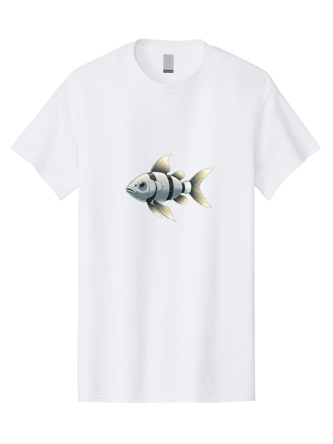 Robotic-Fish-1 Men'S Graphic Tee, 100% Cotton, Comfortable Casual Summer Wear, Machine Washable, Vintage Camera, Old Camera, Antique Camera, Black Camera, Classic Photography, Photography Equipment, Nostalgic Device, Film Camera, Camera Art Bal265