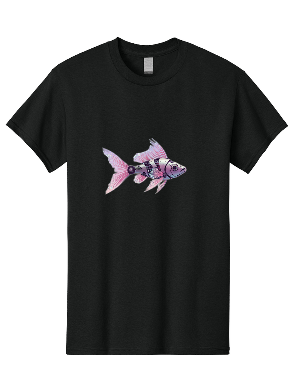 Robotic-Fish-2 Men'S Graphic Tee, 100% Cotton, Comfortable Casual Summer Wear, Machine Washable, Vintage Camera, Old Camera, Antique Camera, Black Camera, Classic Photography, Photography Equipment, Nostalgic Device, Film Camera, Camera Art Bal266