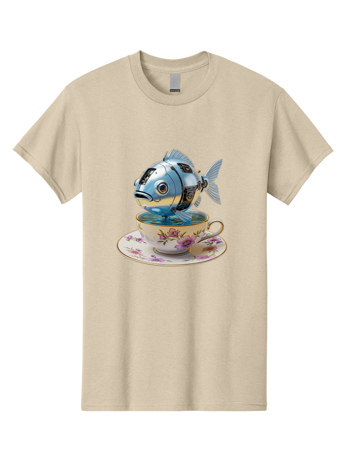 Robotic-Fish-Teacup Men'S Graphic Tee, 100% Cotton, Comfortable Casual Summer Wear, Machine Washable, Vintage Camera, Old Camera, Antique Camera, Black Camera, Classic Photography, Photography Equipment, Nostalgic Device, Film Camera, Bal267