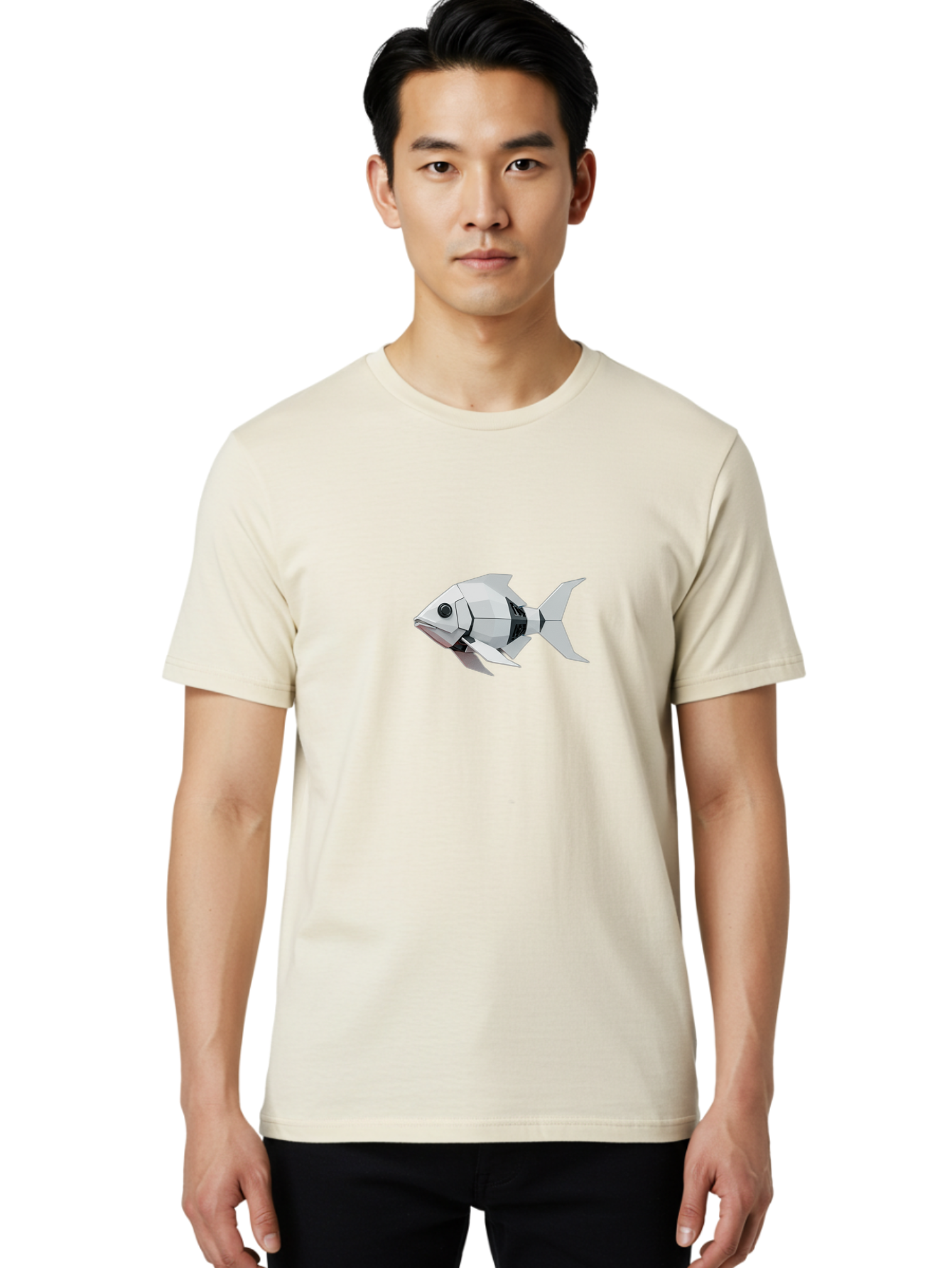 Robotic-Fish Men'S Graphic Tee, 100% Cotton, Comfortable Casual Summer Wear, Machine Washable, Vintage Camera, Old Camera, Antique Camera, Black Camera, Classic Photography, Photography Equipment, Nostalgic Device, Film Camera, Camera Art Bal268