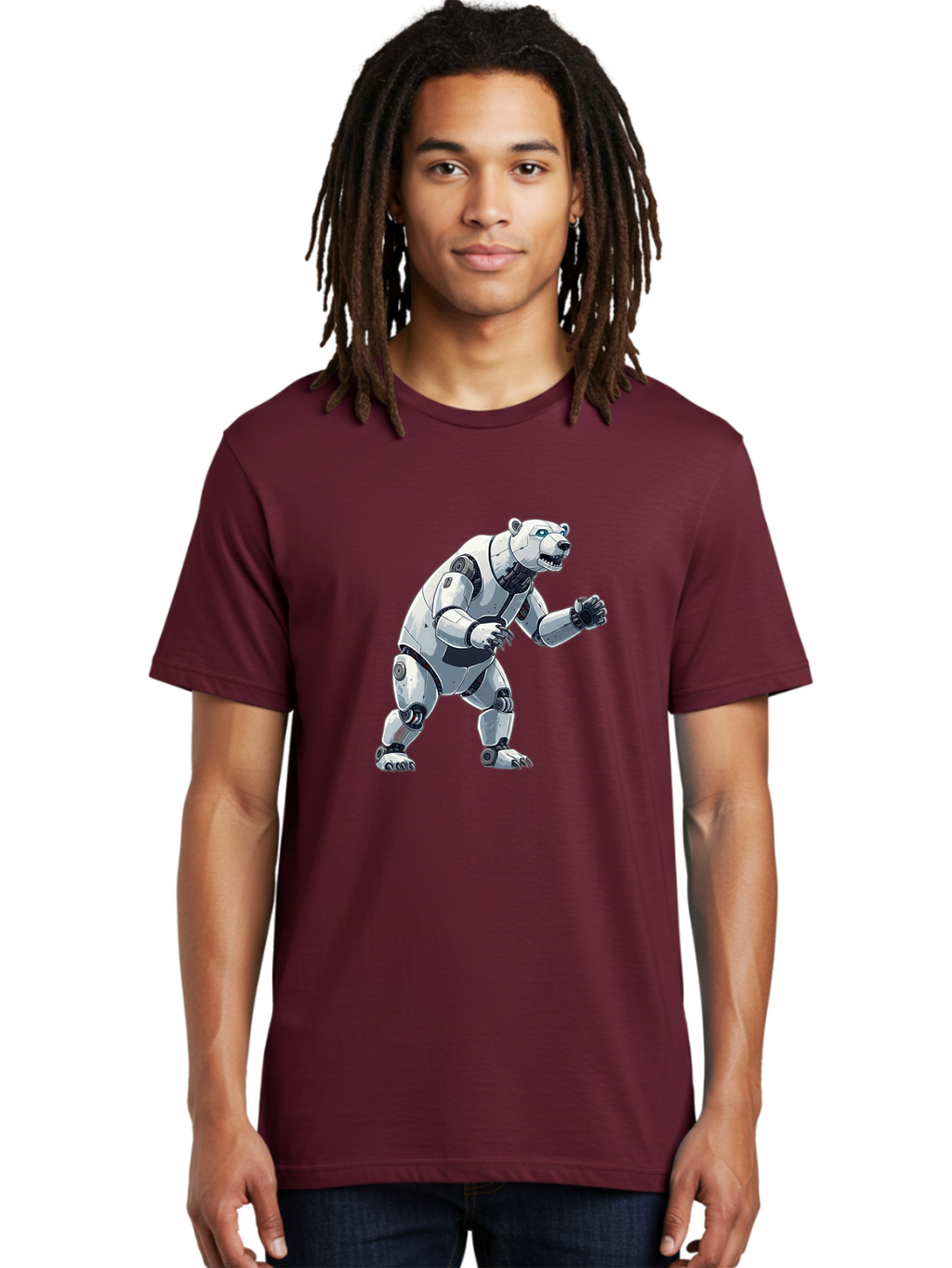 Robotic-Polar-Bear Men'S Graphic Tee, 100% Cotton, Comfortable Casual Summer Wear, Machine Washable, Vintage Camera, Old Camera, Antique Camera, Black Camera, Classic Photography, Photography Equipment, Nostalgic Device, Film Camera, Bal269