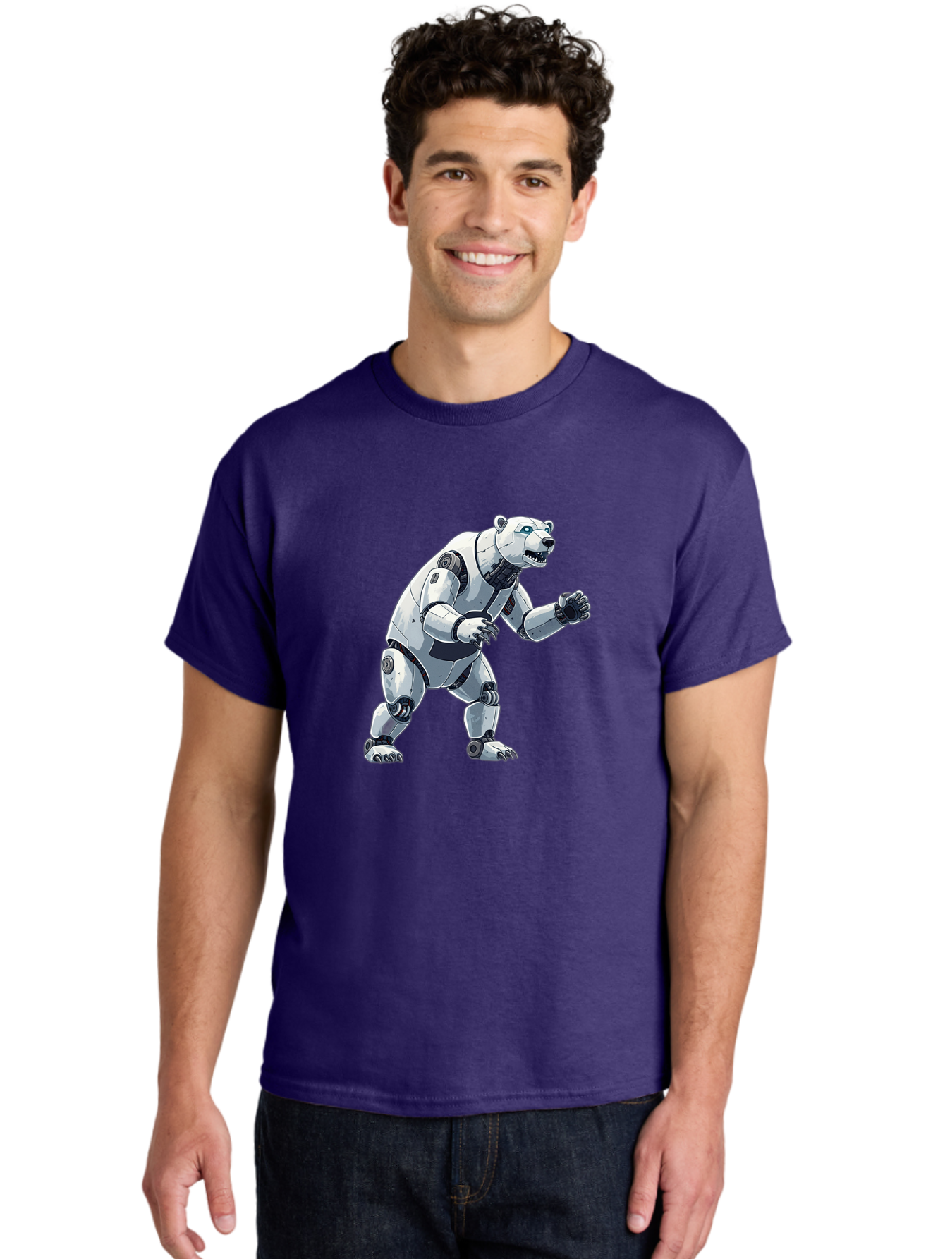 Robotic-Polar-Bear Men'S Graphic Tee, 100% Cotton, Comfortable Casual Summer Wear, Machine Washable, Vintage Camera, Old Camera, Antique Camera, Black Camera, Classic Photography, Photography Equipment, Nostalgic Device, Film Camera, Bal269