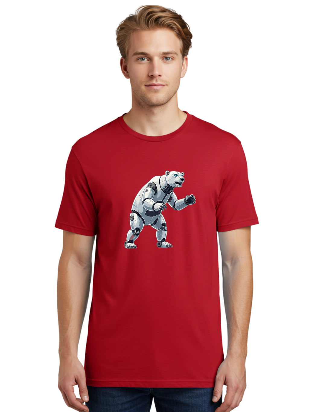 Robotic-Polar-Bear Men'S Graphic Tee, 100% Cotton, Comfortable Casual Summer Wear, Machine Washable, Vintage Camera, Old Camera, Antique Camera, Black Camera, Classic Photography, Photography Equipment, Nostalgic Device, Film Camera, Bal269