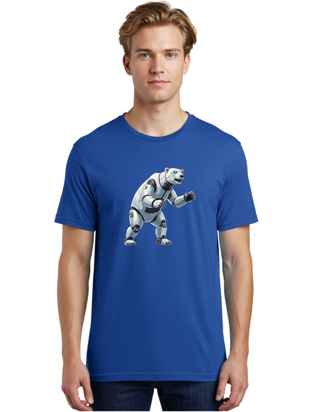 Robotic-Polar-Bear Men'S Graphic Tee, 100% Cotton, Comfortable Casual Summer Wear, Machine Washable, Vintage Camera, Old Camera, Antique Camera, Black Camera, Classic Photography, Photography Equipment, Nostalgic Device, Film Camera, Bal269