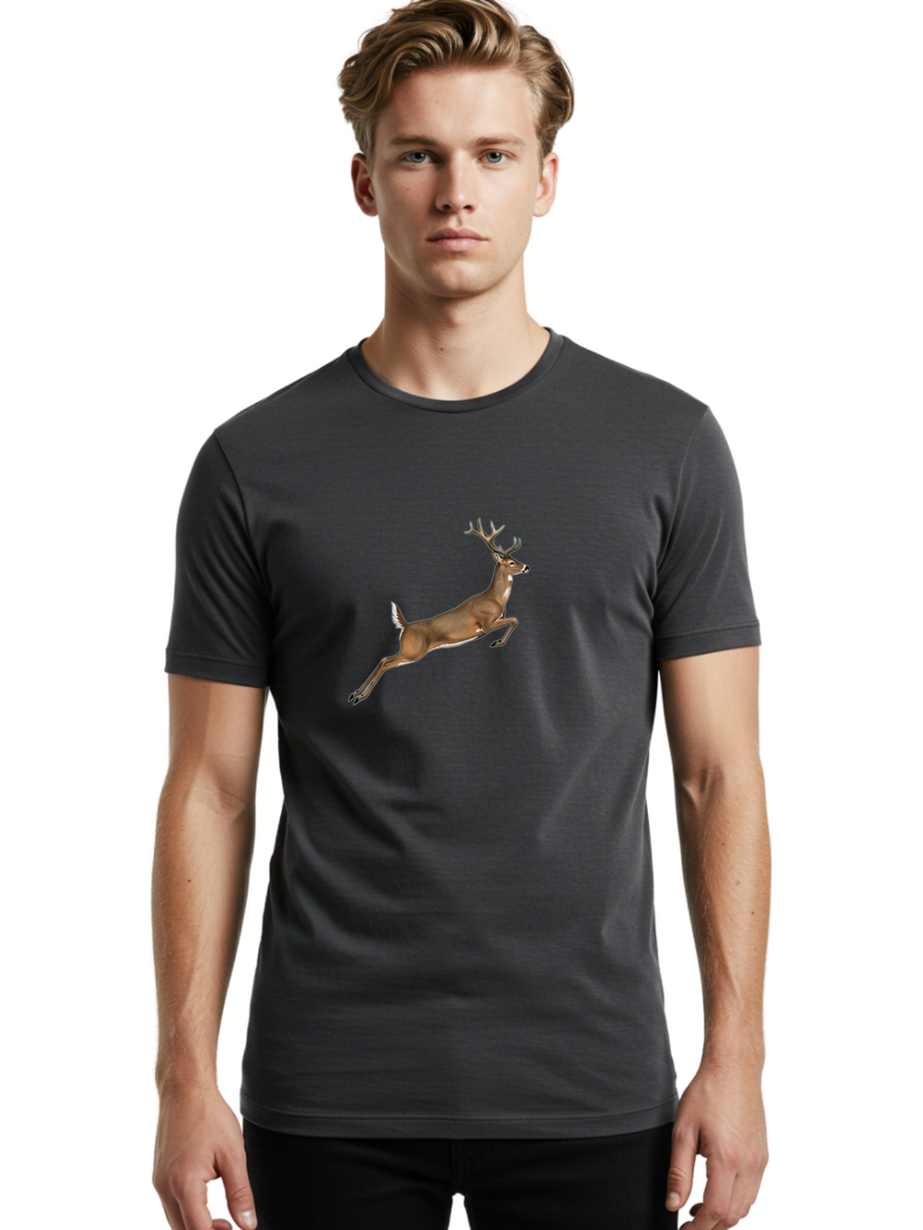 Running-Buck Men'S Graphic Tee, 100% Cotton, Comfortable Casual Summer Wear, Machine Washable, Vintage Camera, Old Camera, Antique Camera, Black Camera, Classic Photography, Photography Equipment, Nostalgic Device, Film Camera, Camera Art Bal270