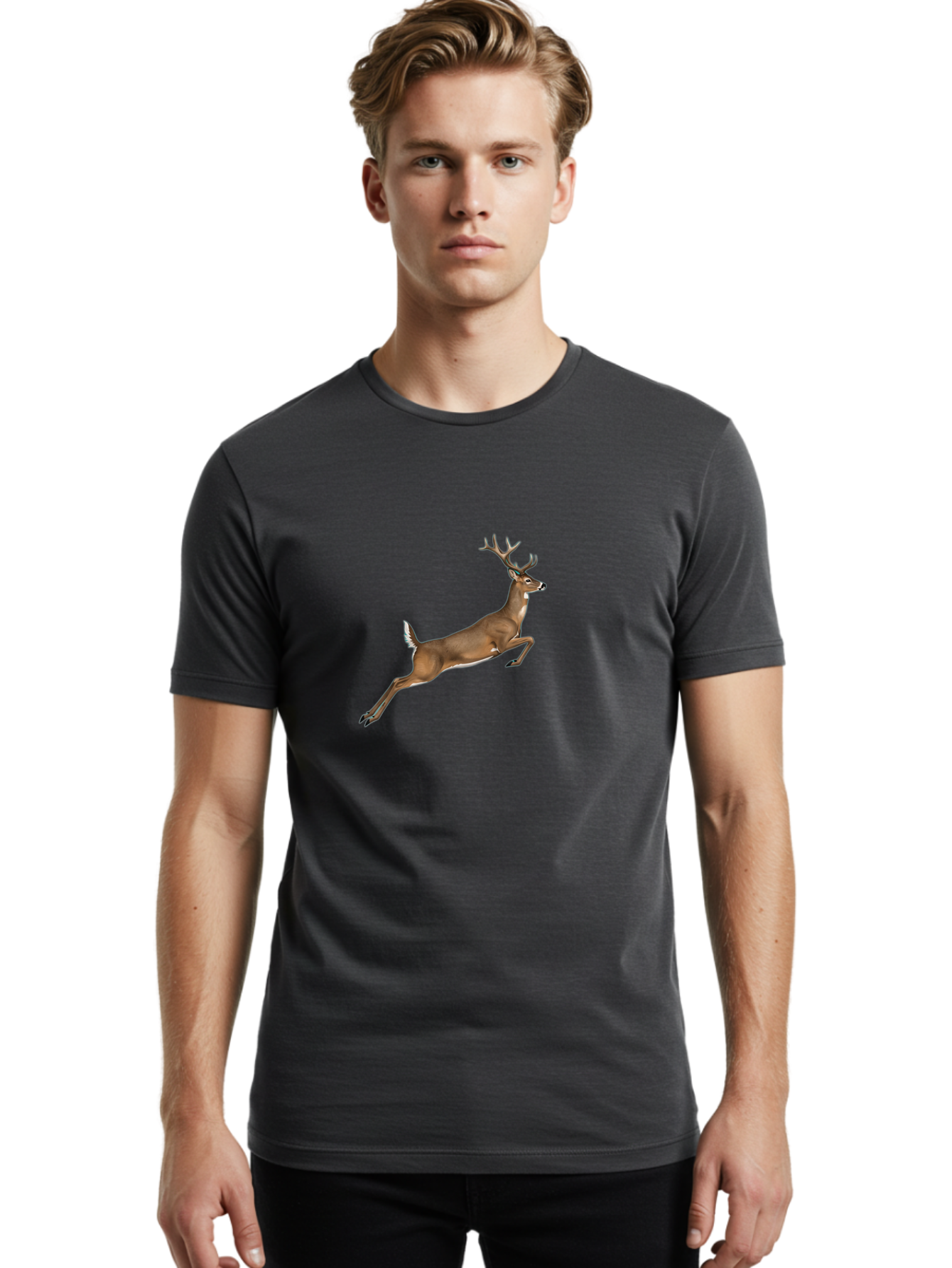 Running-Buck Men'S Graphic Tee, 100% Cotton, Comfortable Casual Summer Wear, Machine Washable, Vintage Camera, Old Camera, Antique Camera, Black Camera, Classic Photography, Photography Equipment, Nostalgic Device, Film Camera, Camera Art Bal270