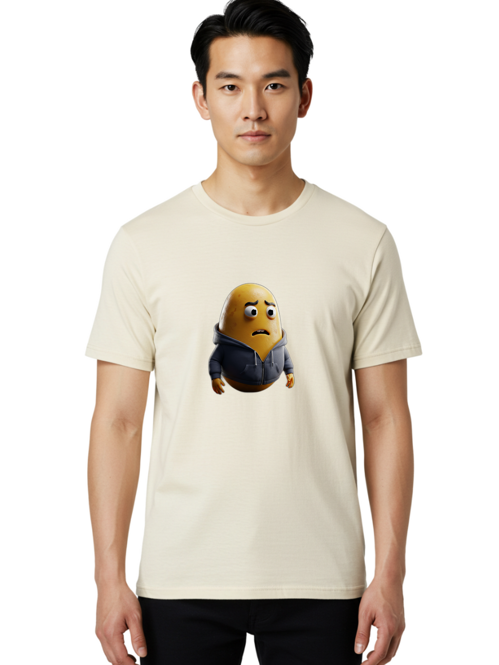 Sad-Egg-Character Men'S Graphic Tee, 100% Cotton, Comfortable Casual Summer Wear, Machine Washable, Vintage Camera, Old Camera, Antique Camera, Black Camera, Classic Photography, Photography Equipment, Nostalgic Device, Film Camera, Camera Art Bal272