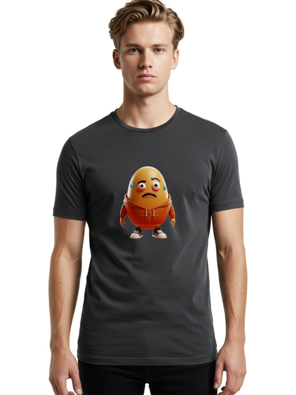 Sad-Egg Men'S Graphic Tee, 100% Cotton, Comfortable Casual Summer Wear, Machine Washable, Vintage Camera, Old Camera, Antique Camera, Black Camera, Classic Photography, Photography Equipment, Nostalgic Device, Film Camera, Camera Art Bal273