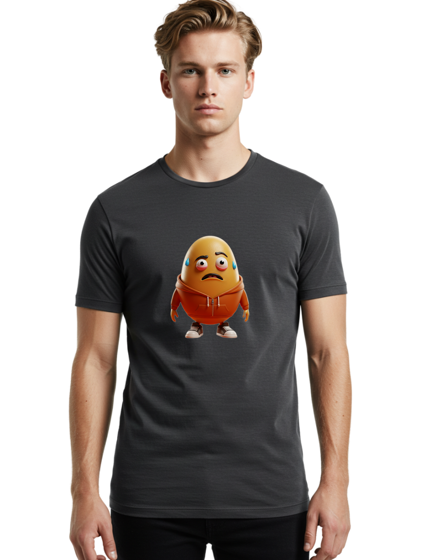 Sad-Egg Men'S Graphic Tee, 100% Cotton, Comfortable Casual Summer Wear, Machine Washable, Vintage Camera, Old Camera, Antique Camera, Black Camera, Classic Photography, Photography Equipment, Nostalgic Device, Film Camera, Camera Art Bal273