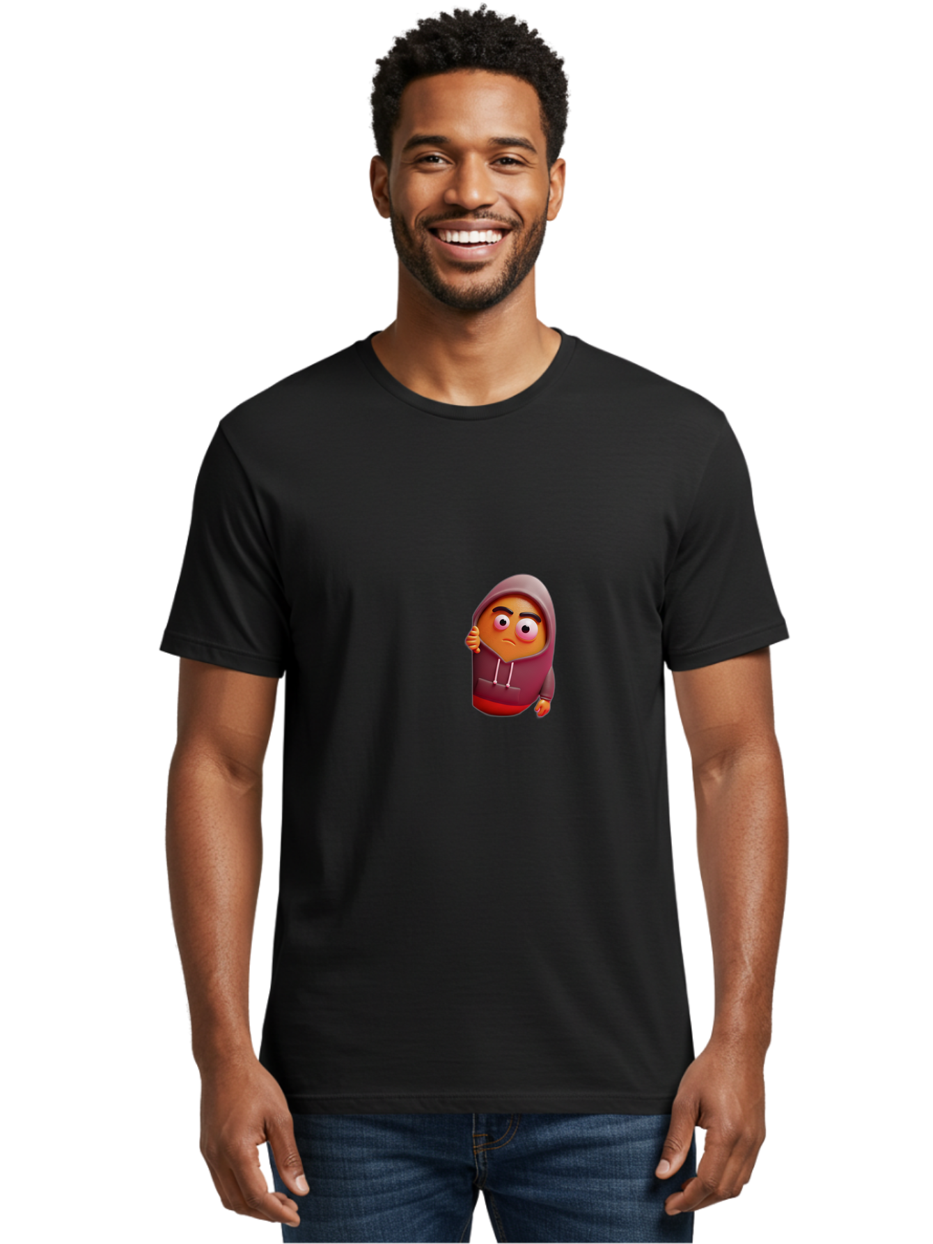 Sad-Emoji-1 Men'S Graphic Tee, 100% Cotton, Comfortable Casual Summer Wear, Machine Washable, Vintage Camera, Old Camera, Antique Camera, Black Camera, Classic Photography, Photography Equipment, Nostalgic Device, Film Camera, Camera Art Bal274