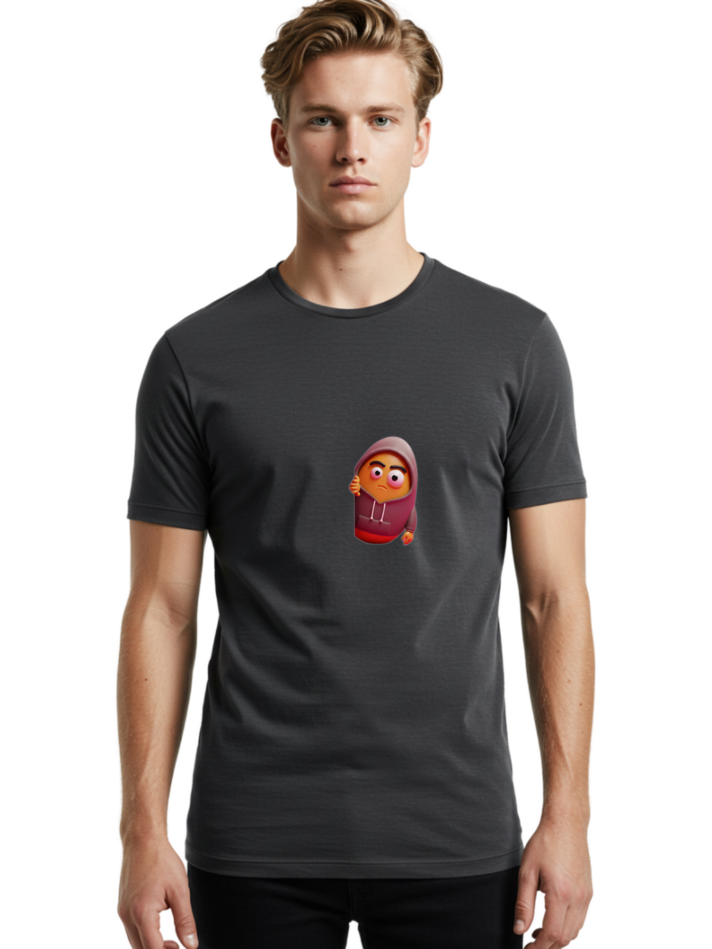 Sad-Emoji-1 Men'S Graphic Tee, 100% Cotton, Comfortable Casual Summer Wear, Machine Washable, Vintage Camera, Old Camera, Antique Camera, Black Camera, Classic Photography, Photography Equipment, Nostalgic Device, Film Camera, Camera Art Bal274