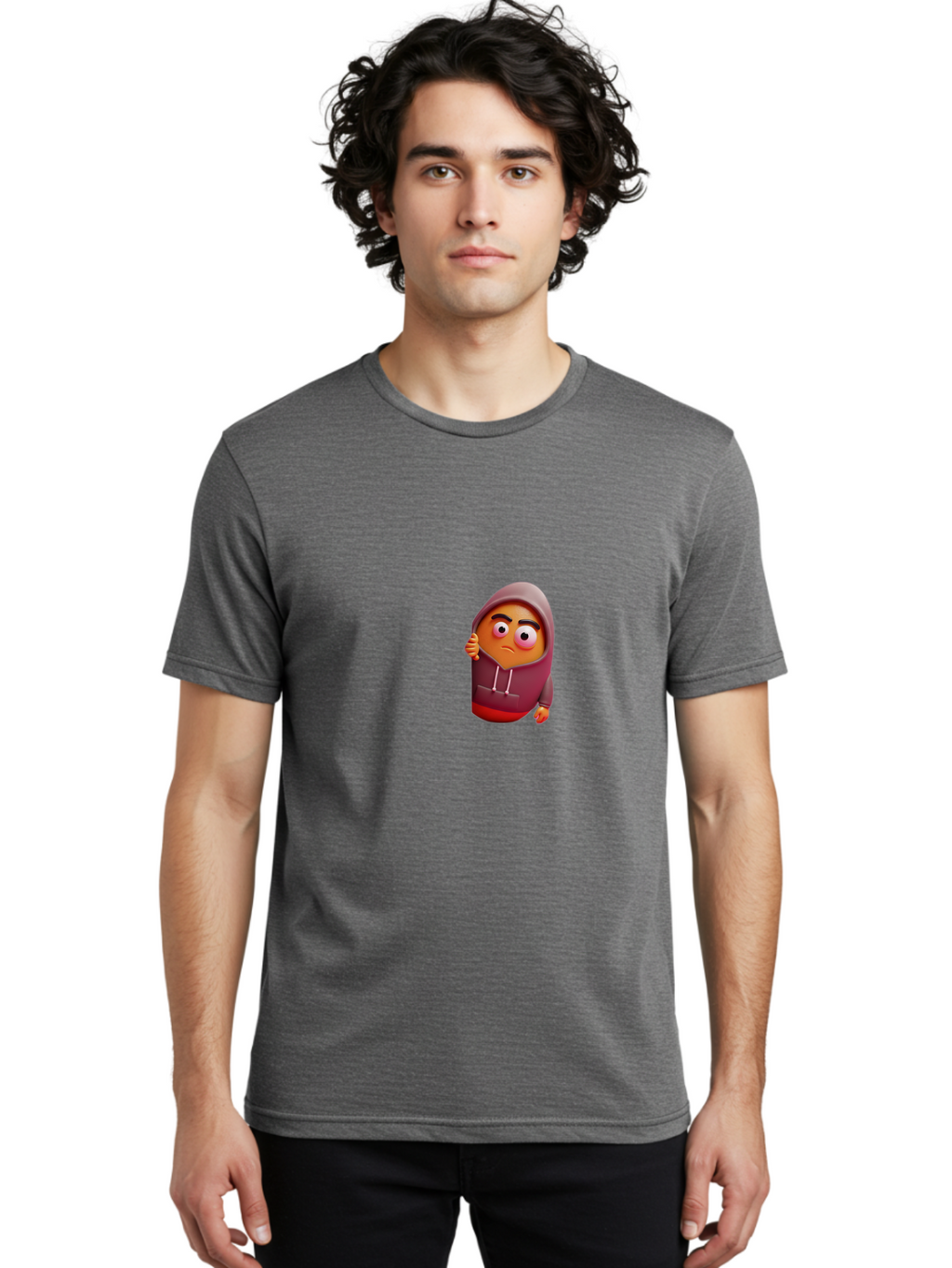 Sad-Emoji-1 Men'S Graphic Tee, 100% Cotton, Comfortable Casual Summer Wear, Machine Washable, Vintage Camera, Old Camera, Antique Camera, Black Camera, Classic Photography, Photography Equipment, Nostalgic Device, Film Camera, Camera Art Bal274