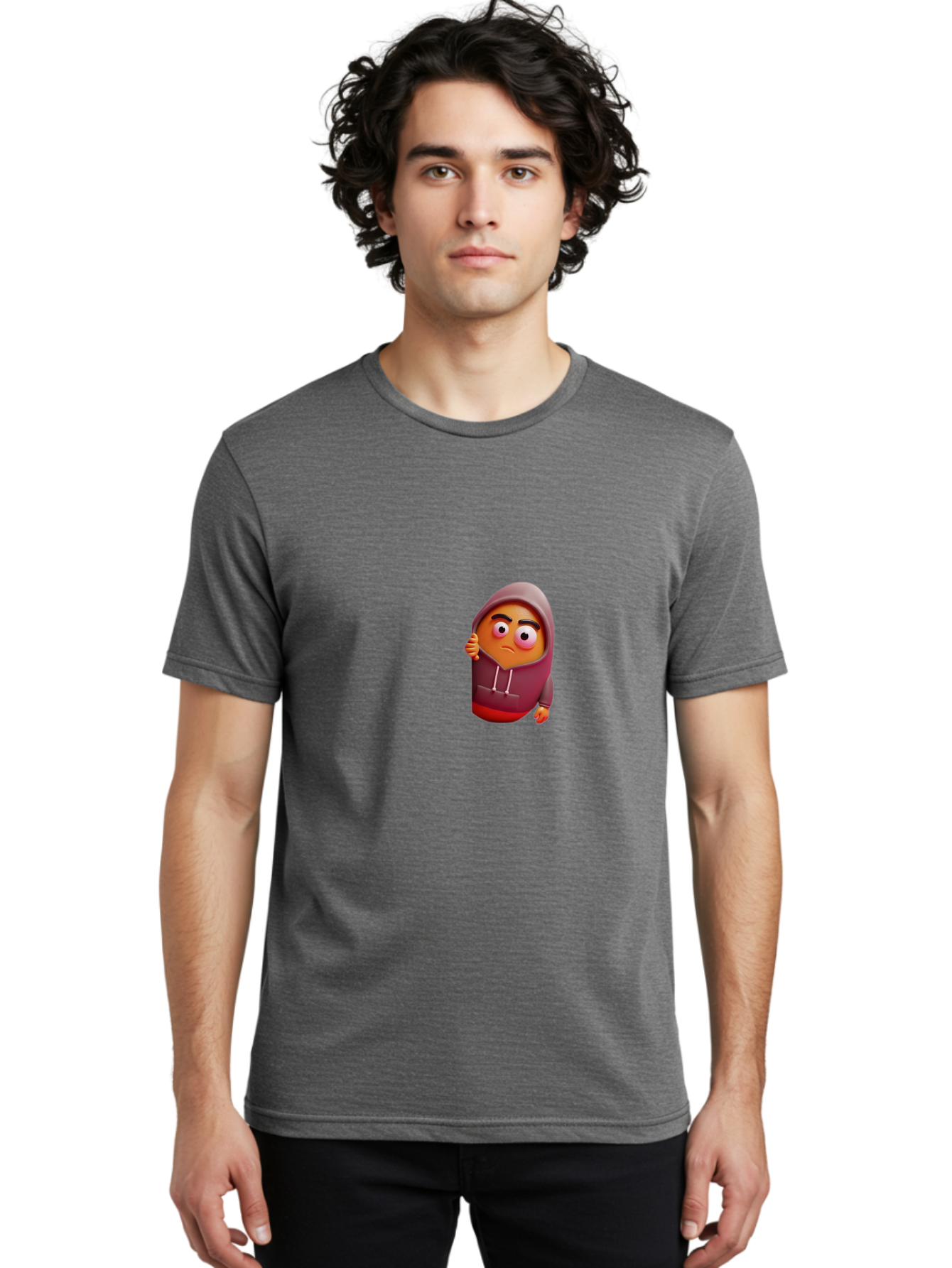 Sad-Emoji-1 Men'S Graphic Tee, 100% Cotton, Comfortable Casual Summer Wear, Machine Washable, Vintage Camera, Old Camera, Antique Camera, Black Camera, Classic Photography, Photography Equipment, Nostalgic Device, Film Camera, Camera Art Bal274