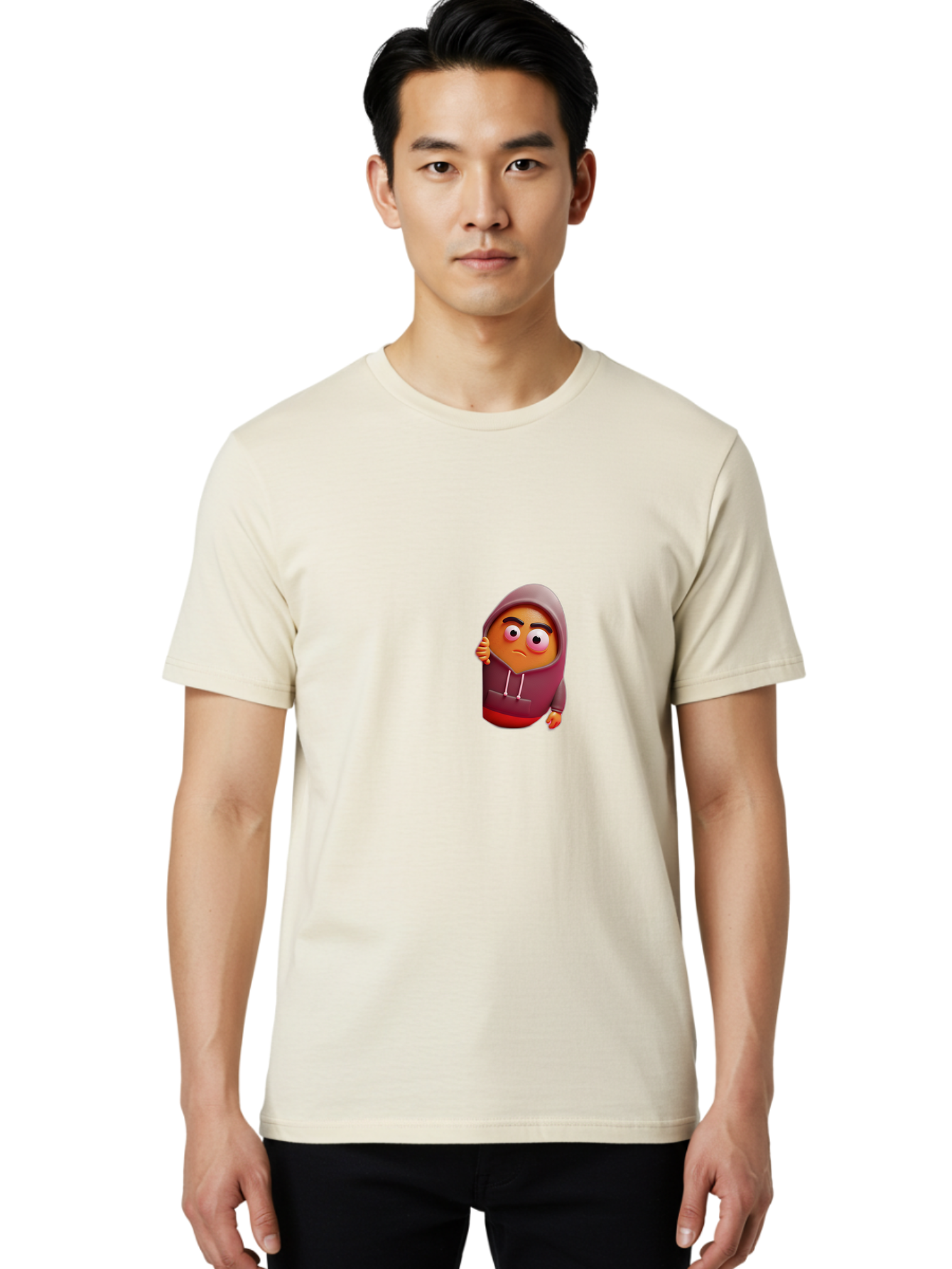 Sad-Emoji-1 Men'S Graphic Tee, 100% Cotton, Comfortable Casual Summer Wear, Machine Washable, Vintage Camera, Old Camera, Antique Camera, Black Camera, Classic Photography, Photography Equipment, Nostalgic Device, Film Camera, Camera Art Bal274