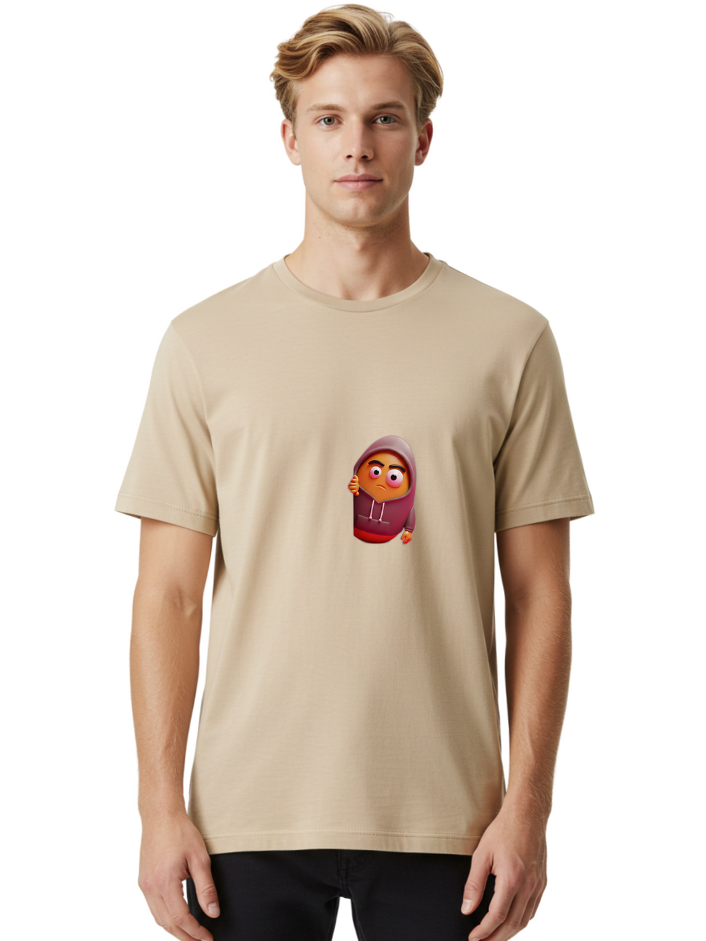 Sad-Emoji-1 Men'S Graphic Tee, 100% Cotton, Comfortable Casual Summer Wear, Machine Washable, Vintage Camera, Old Camera, Antique Camera, Black Camera, Classic Photography, Photography Equipment, Nostalgic Device, Film Camera, Camera Art Bal274