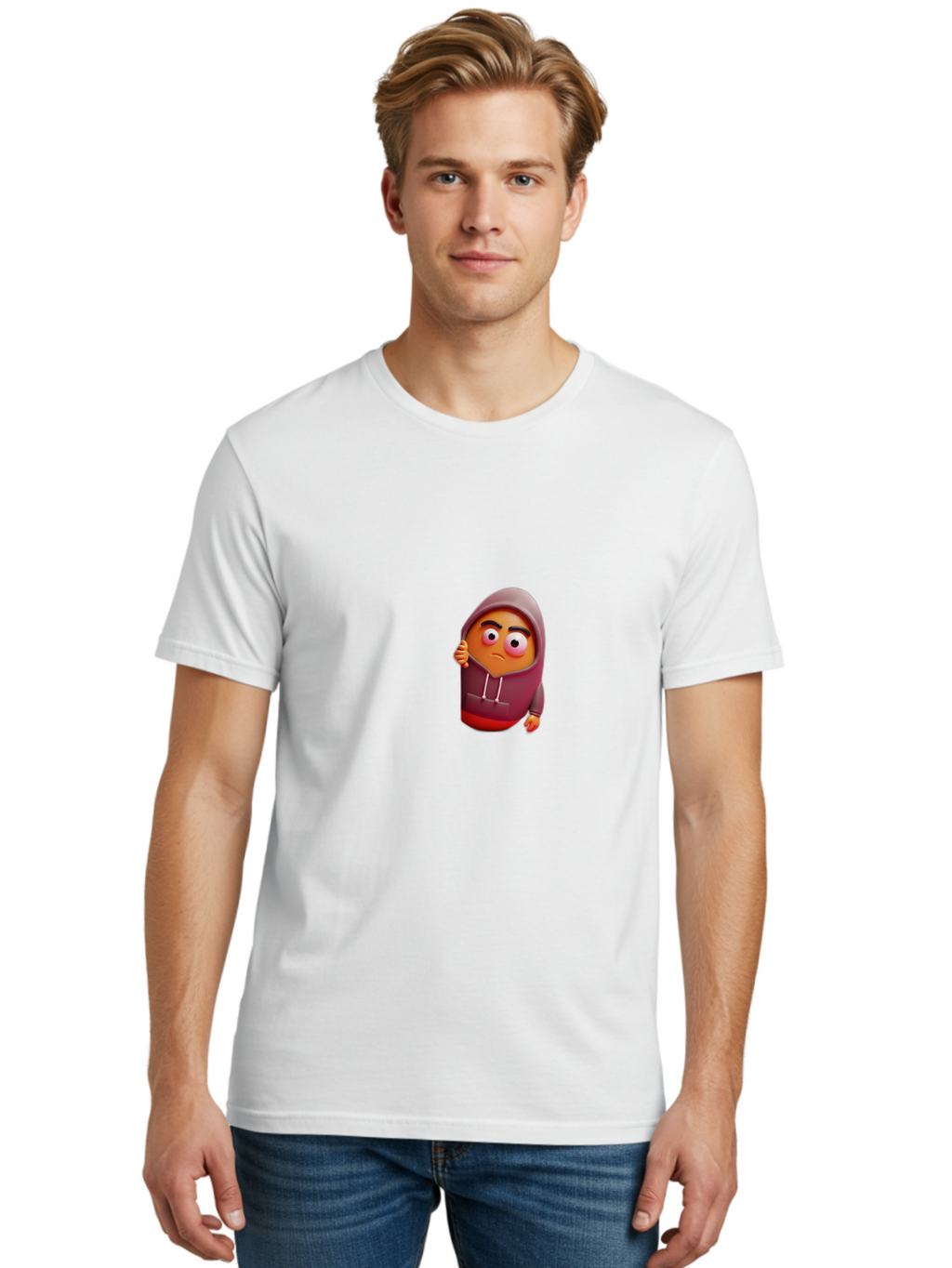 Sad-Emoji-1 Men'S Graphic Tee, 100% Cotton, Comfortable Casual Summer Wear, Machine Washable, Vintage Camera, Old Camera, Antique Camera, Black Camera, Classic Photography, Photography Equipment, Nostalgic Device, Film Camera, Camera Art Bal274