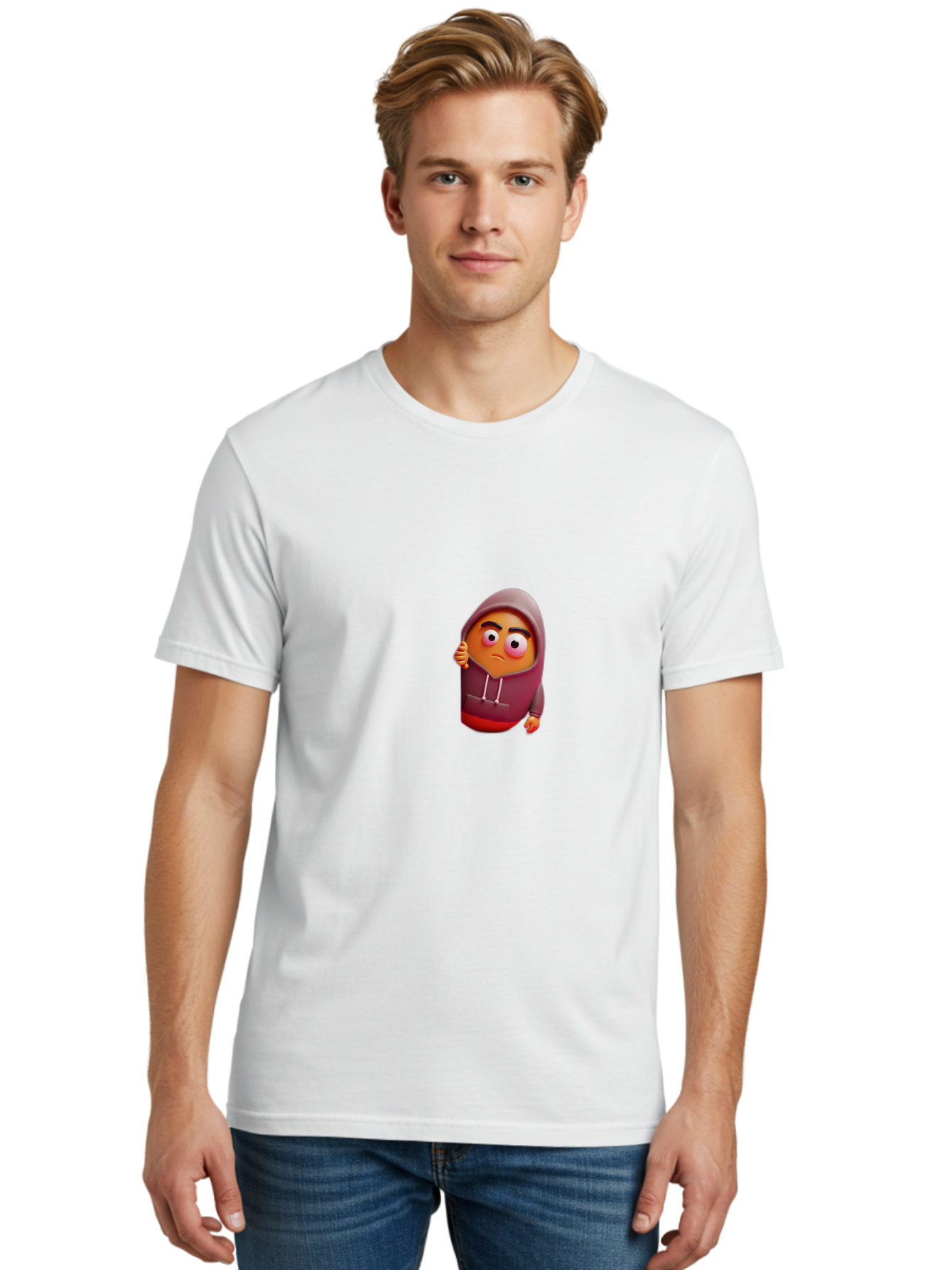 Sad-Emoji-1 Men'S Graphic Tee, 100% Cotton, Comfortable Casual Summer Wear, Machine Washable, Vintage Camera, Old Camera, Antique Camera, Black Camera, Classic Photography, Photography Equipment, Nostalgic Device, Film Camera, Camera Art Bal274