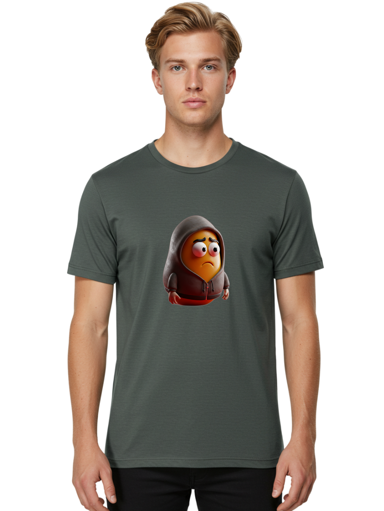Sad-Emoji Men'S Graphic Tee, 100% Cotton, Comfortable Casual Summer Wear, Machine Washable, Vintage Camera, Old Camera, Antique Camera, Black Camera, Classic Photography, Photography Equipment, Nostalgic Device, Film Camera, Camera Art Bal275