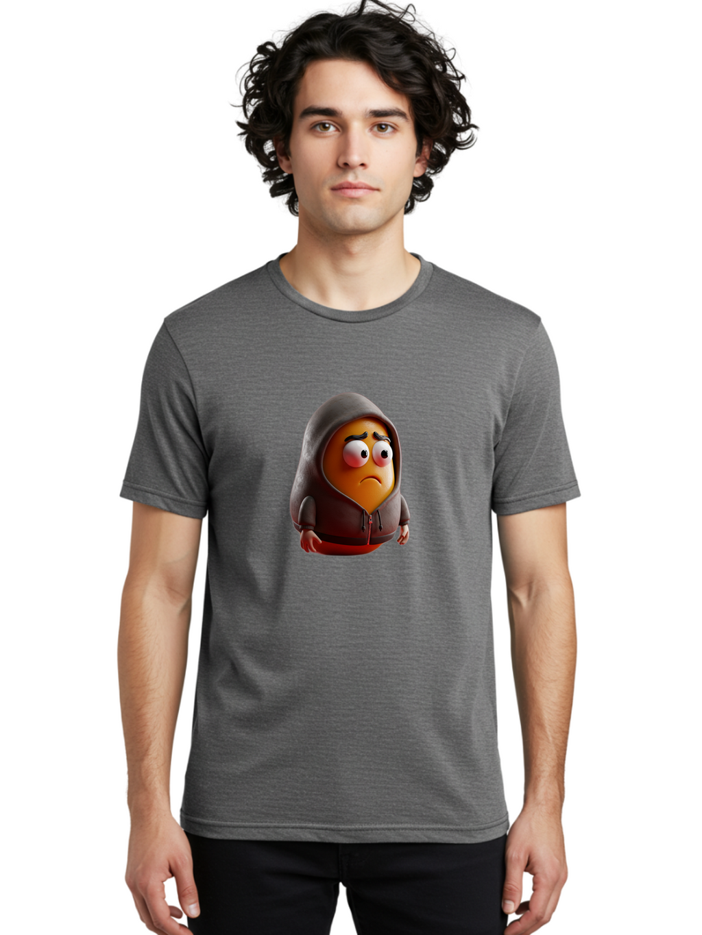 Sad-Emoji Men'S Graphic Tee, 100% Cotton, Comfortable Casual Summer Wear, Machine Washable, Vintage Camera, Old Camera, Antique Camera, Black Camera, Classic Photography, Photography Equipment, Nostalgic Device, Film Camera, Camera Art Bal275
