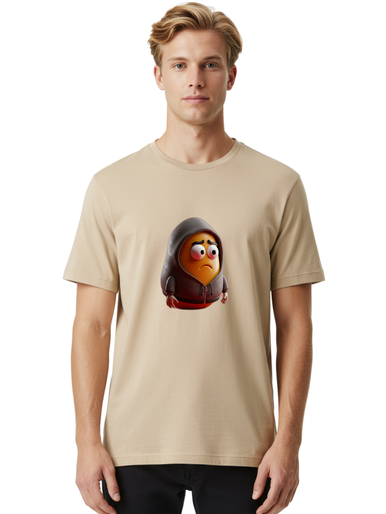 Sad-Emoji Men'S Graphic Tee, 100% Cotton, Comfortable Casual Summer Wear, Machine Washable, Vintage Camera, Old Camera, Antique Camera, Black Camera, Classic Photography, Photography Equipment, Nostalgic Device, Film Camera, Camera Art Bal275