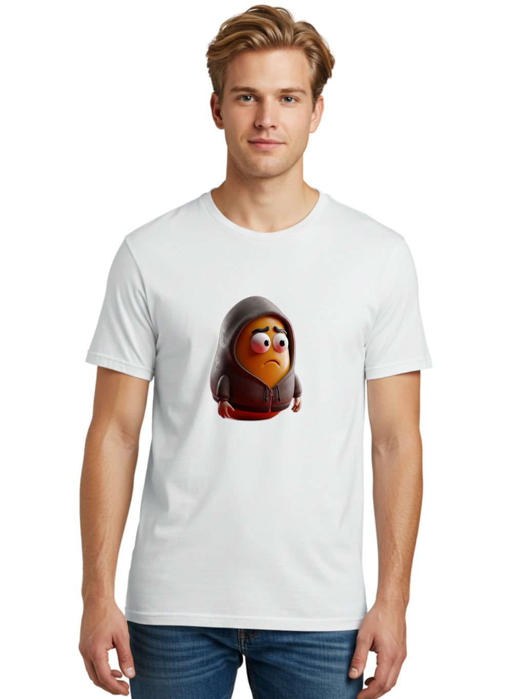 Sad-Emoji Men'S Graphic Tee, 100% Cotton, Comfortable Casual Summer Wear, Machine Washable, Vintage Camera, Old Camera, Antique Camera, Black Camera, Classic Photography, Photography Equipment, Nostalgic Device, Film Camera, Camera Art Bal275