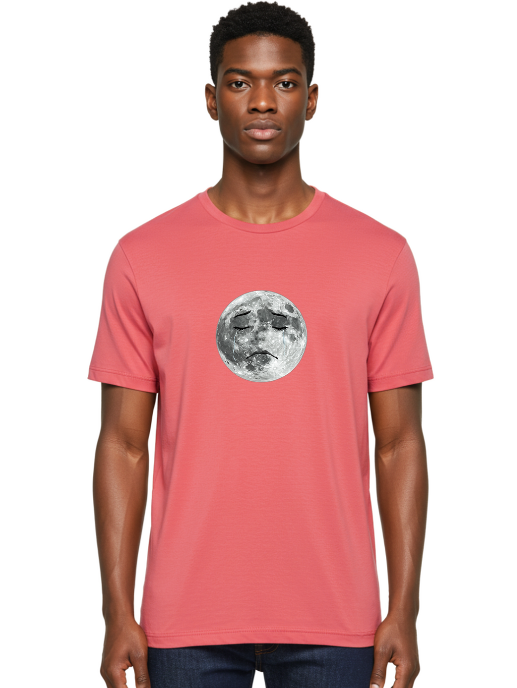 Sad-Moon-Face Men'S Graphic Tee, 100% Cotton, Comfortable Casual Summer Wear, Machine Washable, Vintage Camera, Old Camera, Antique Camera, Black Camera, Classic Photography, Photography Equipment, Nostalgic Device, Film Camera, Camera Art Bal277