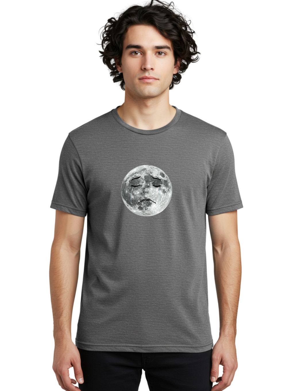 Sad-Moon-Face Men'S Graphic Tee, 100% Cotton, Comfortable Casual Summer Wear, Machine Washable, Vintage Camera, Old Camera, Antique Camera, Black Camera, Classic Photography, Photography Equipment, Nostalgic Device, Film Camera, Camera Art Bal277