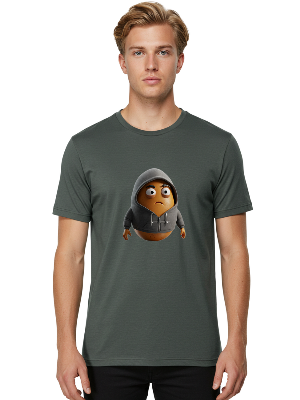 Sad-Potato Men'S Graphic Tee, 100% Cotton, Comfortable Casual Summer Wear, Machine Washable, Vintage Camera, Old Camera, Antique Camera, Black Camera, Classic Photography, Photography Equipment, Nostalgic Device, Film Camera, Camera Art Bal279