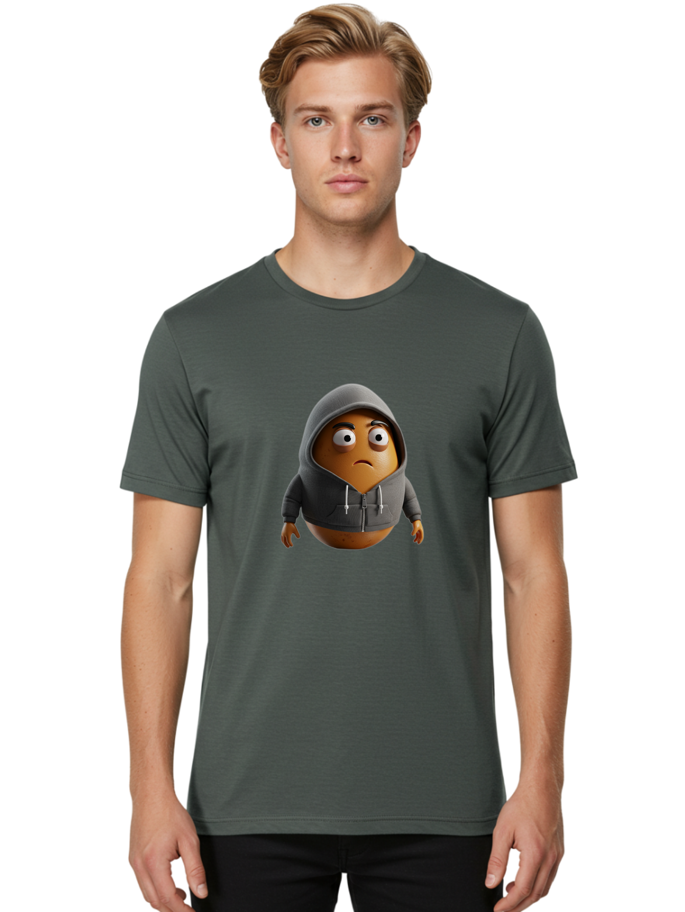 Sad-Potato Men'S Graphic Tee, 100% Cotton, Comfortable Casual Summer Wear, Machine Washable, Vintage Camera, Old Camera, Antique Camera, Black Camera, Classic Photography, Photography Equipment, Nostalgic Device, Film Camera, Camera Art Bal279