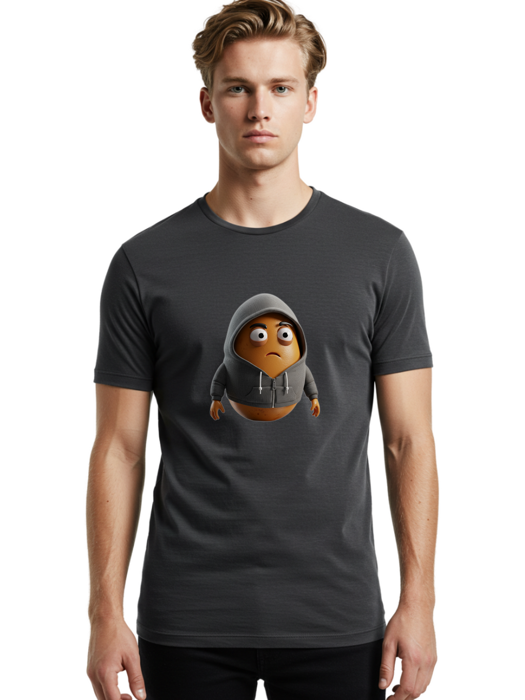 Sad-Potato Men'S Graphic Tee, 100% Cotton, Comfortable Casual Summer Wear, Machine Washable, Vintage Camera, Old Camera, Antique Camera, Black Camera, Classic Photography, Photography Equipment, Nostalgic Device, Film Camera, Camera Art Bal279