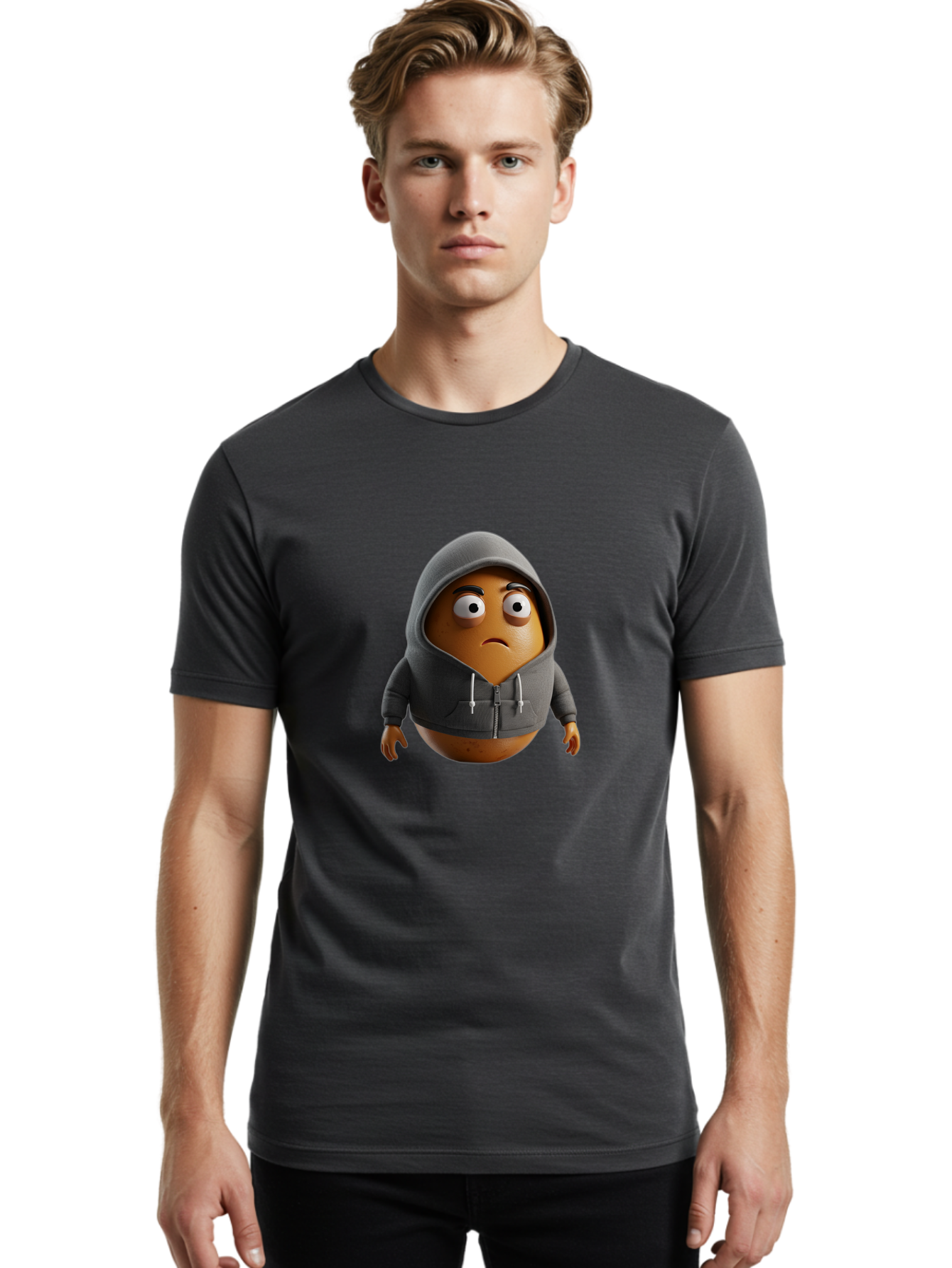 Sad-Potato Men'S Graphic Tee, 100% Cotton, Comfortable Casual Summer Wear, Machine Washable, Vintage Camera, Old Camera, Antique Camera, Black Camera, Classic Photography, Photography Equipment, Nostalgic Device, Film Camera, Camera Art Bal279