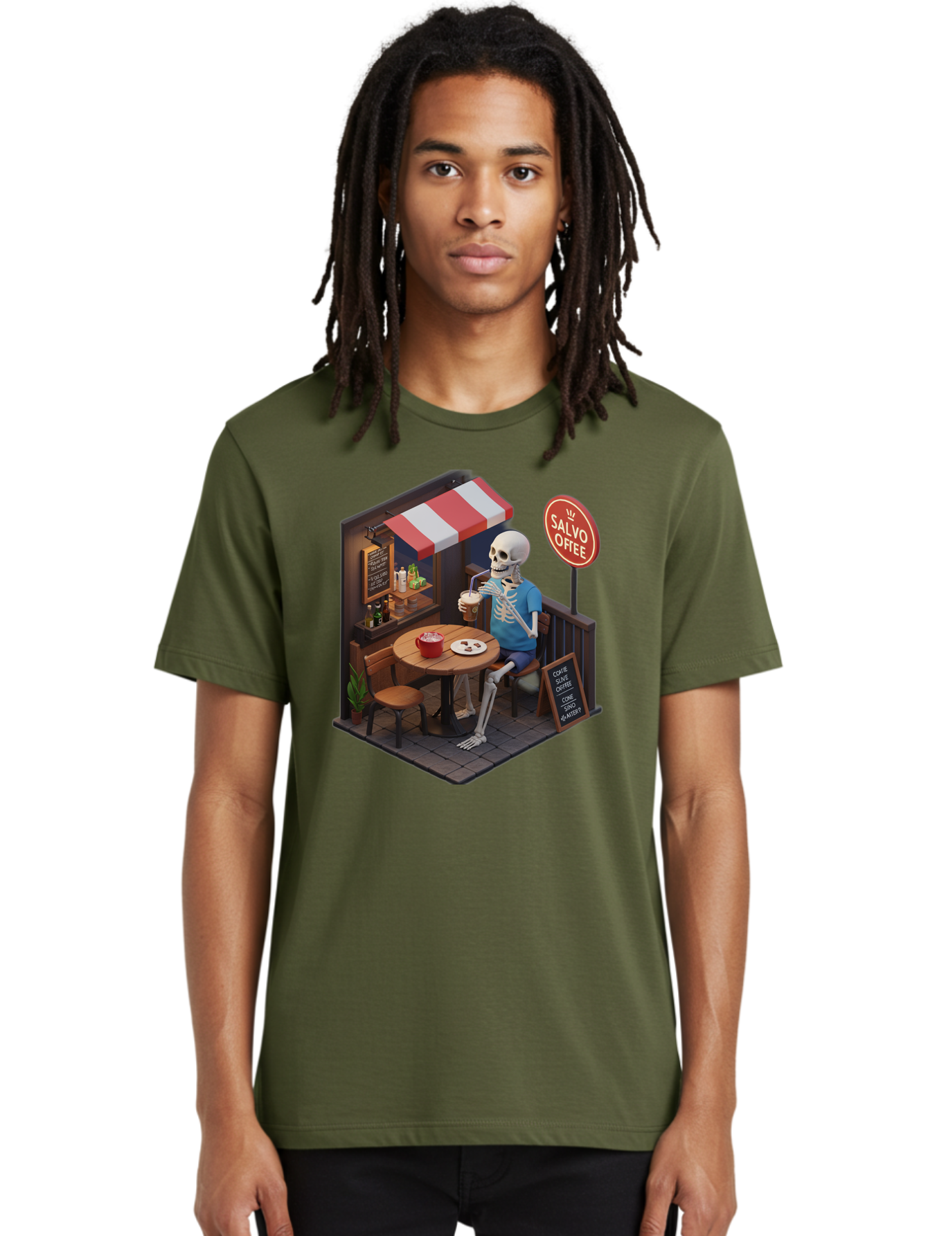 Salvo-Coffee Men'S Graphic Tee, 100% Cotton, Comfortable Casual Summer Wear, Machine Washable, Vintage Camera, Old Camera, Antique Camera, Black Camera, Classic Photography, Photography Equipment, Nostalgic Device, Film Camera, Camera Art Bal283