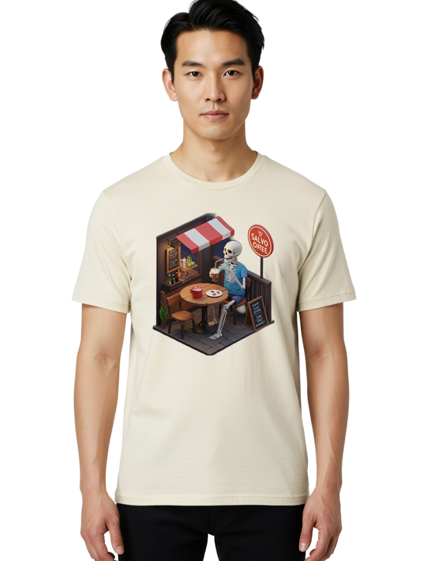 Salvo-Coffee Men'S Graphic Tee, 100% Cotton, Comfortable Casual Summer Wear, Machine Washable, Vintage Camera, Old Camera, Antique Camera, Black Camera, Classic Photography, Photography Equipment, Nostalgic Device, Film Camera, Camera Art Bal283