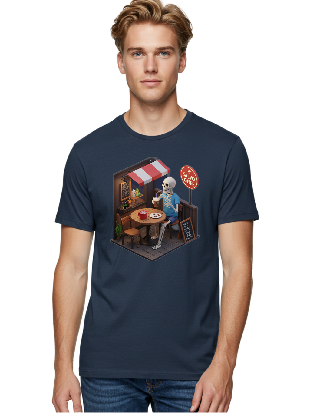 Salvo-Coffee Men'S Graphic Tee, 100% Cotton, Comfortable Casual Summer Wear, Machine Washable, Vintage Camera, Old Camera, Antique Camera, Black Camera, Classic Photography, Photography Equipment, Nostalgic Device, Film Camera, Camera Art Bal283