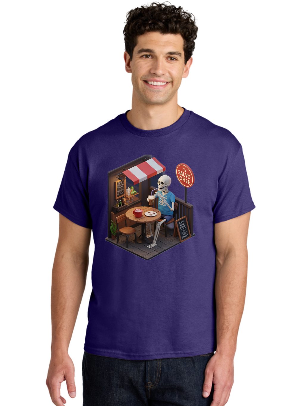 Salvo-Coffee Men'S Graphic Tee, 100% Cotton, Comfortable Casual Summer Wear, Machine Washable, Vintage Camera, Old Camera, Antique Camera, Black Camera, Classic Photography, Photography Equipment, Nostalgic Device, Film Camera, Camera Art Bal283